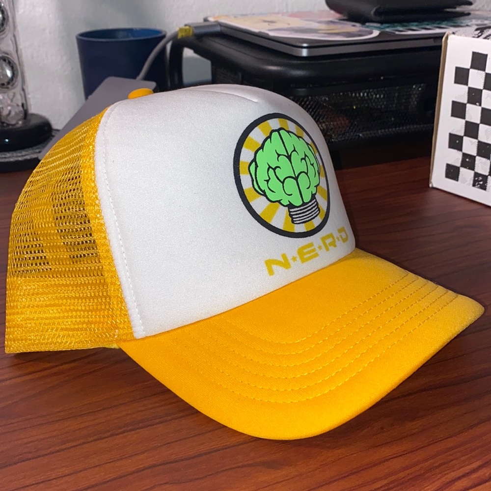 N.E.R.D yellow Trucker hat NEW
